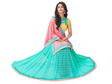 Multicolor Net Saree Printed Saree For Women