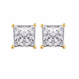 White Gold Plated Stud Earrings For Women Pack Of 3 Pairs