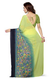 Multicolor Latest Designer Georgette Sarees With Printed Work S068