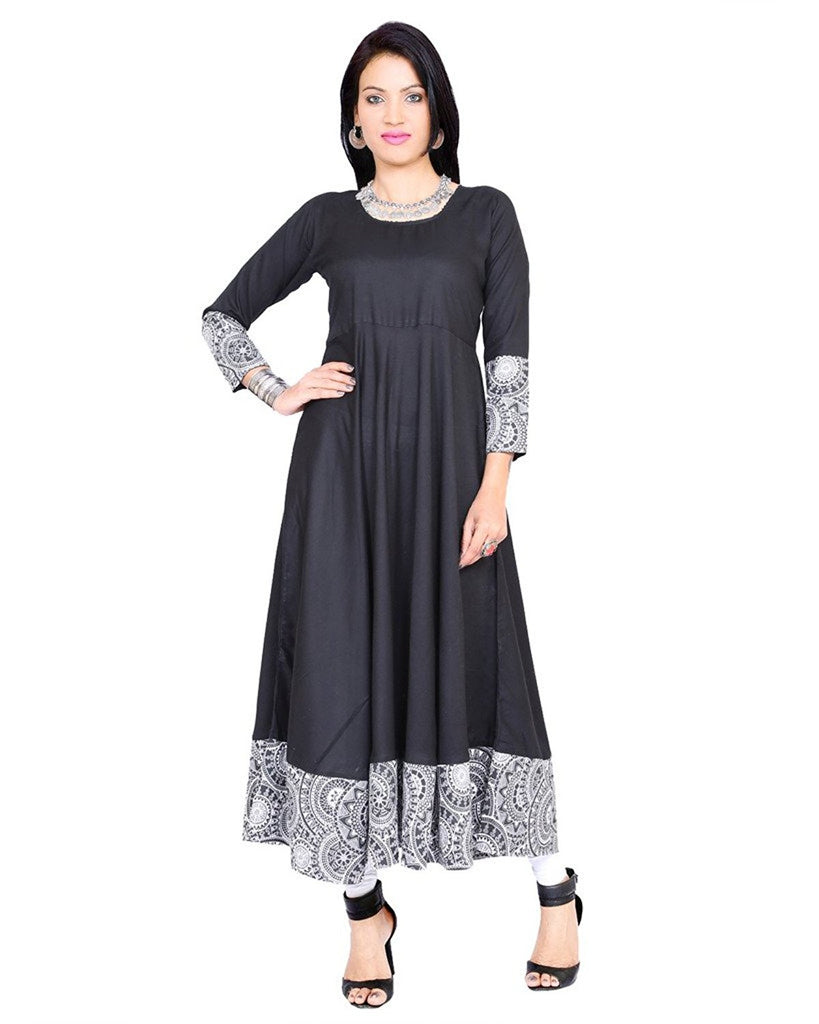 Stylish Black Anarkali Palazzo Suit Set | Indian Online Ethnic Wear Website  For Women