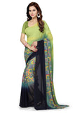 Multicolor Latest Designer Georgette Sarees With Printed Work S068