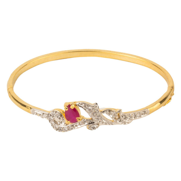 American Diamond Gold Plated Bangle Bracelet For Women And Girls