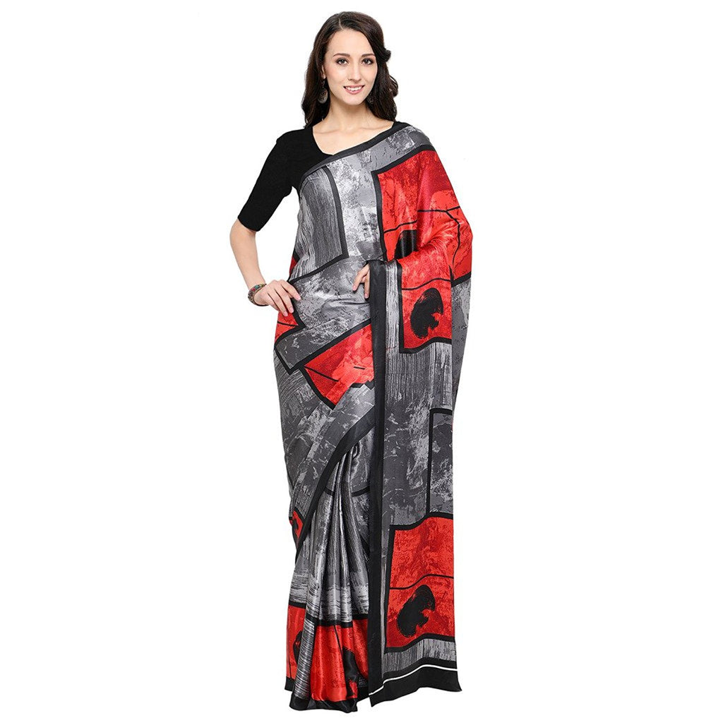 Buy Arpita Fashion Women Blue Crepe Saree Online at Best Prices in India -  JioMart.