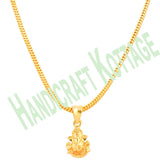 Handicraft Kottage Gold Metal Ganesha's Pendant