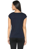 Navy Blue Color Casual Tops Online Cotton Fabric Daily Wear Tops Ladyindia2