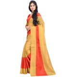 Multicolored Banarasi Cotton Silk Saree For Women S016