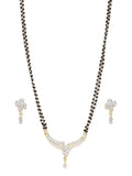 Designer Pearls Cubic Zirconia Modern Style Mangalsutra Jewellery For Women