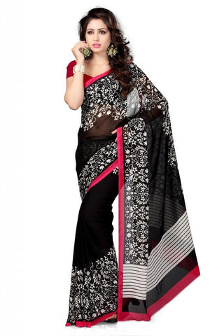 Faux Georgette Saree - Designer Casual Sarees