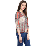 Multicolor Printed Tops For Girls Ladyindia62