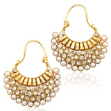 Designer Jewellery Pearl Hoop Earring For Women