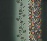Georgette Sarees Green & Black Color Floral Print Sari S067