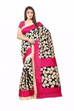 Latest Desigen Wear Sarees Collection In Pink-Color Bhagalpuri Silk Material Latest Design Sarees