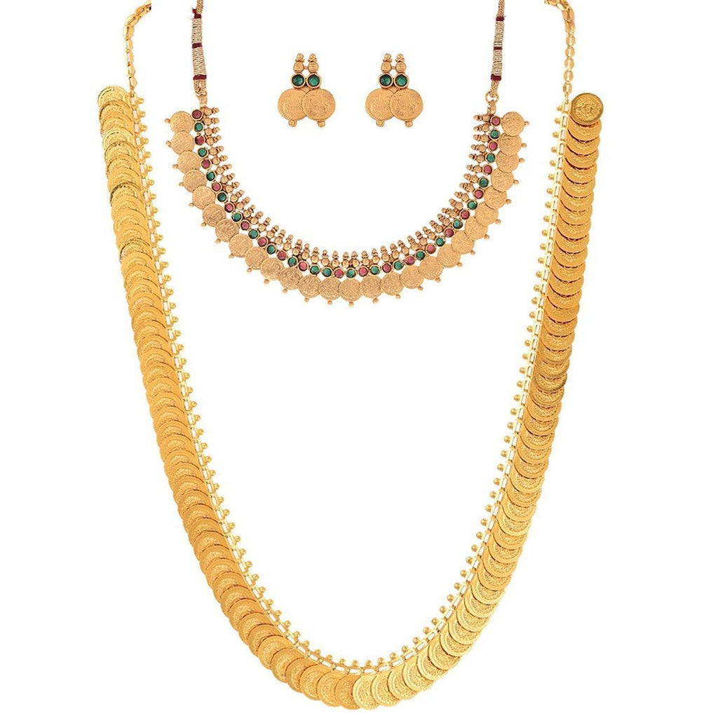 Buy Floral Earrings and Necklace Set in Rose Gold Online | ORRA
