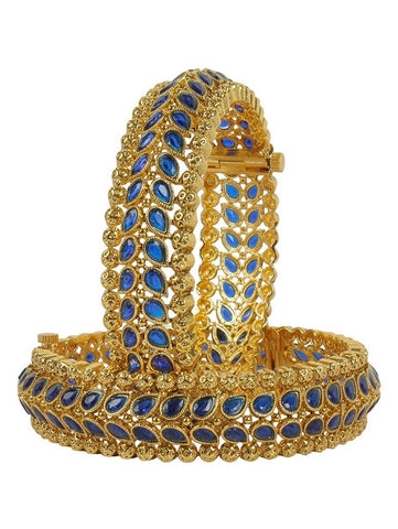 Rajasthani Style Royal Look Polki Bangle For Women Wedding Jewelry