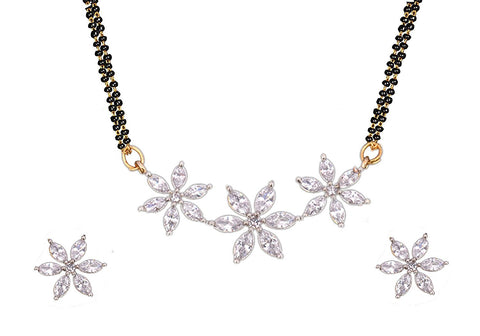 American Diamond, Cz, Mangalsutra Set/ Artificial Jewellery Set For Women