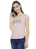 Striped Printed T-Shirts For Girls Ladyindia4