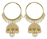 Gold Plated Big Jhumki Earrings For Women