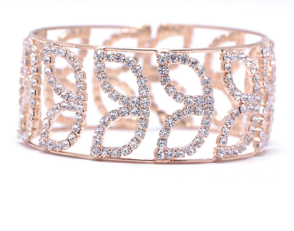 Designer American Diamond Gold Stylish Adjustable Bracelet For Girls & Women