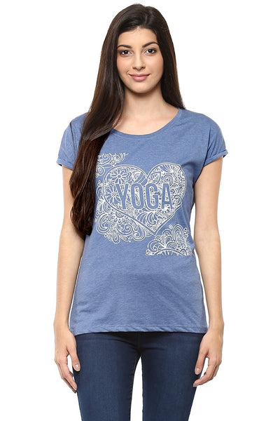 Daily Wear Tops Navy Blue Polycotton Top For Girls Ladyindia1