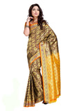 Designer Dark Magenta and Yellow Partywear Kanjivaram Art Silk Saree