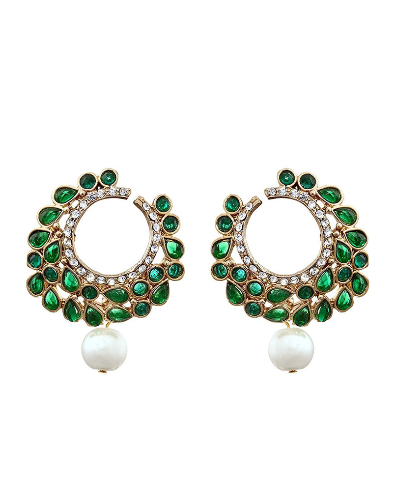 Buy Green Rings for Women by ZAVERI PEARLS Online | Ajio.com