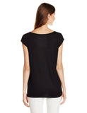 Online Girls s T-Shirt Black Color Casual T-Shirt For Girls Ladyindia18