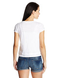 Casual T-Shirt White Color Cotton & Polyester Printed T-Shirt For Girls Ladyindia43