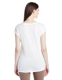 White Color Girls s T Shirts Ladyindia5