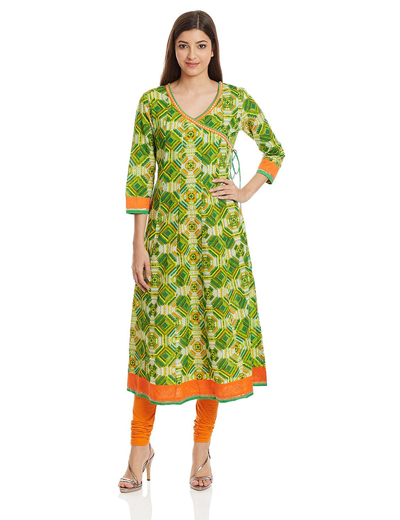 Buy Shubhisha Fashion Women Green Printed Georgette Chikankari Embroidery Kurti  Online at Best Prices in India  JioMart