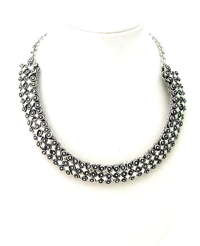 Silver Color Necklace Set Silver Necklace For Women