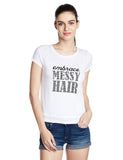 Casual T-Shirt White Color Cotton & Polyester Printed T-Shirt For Girls Ladyindia42