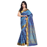 Designer Blue Kanjivaram Art Silk Paithani theme Border & Rich Zari butta Party Wear Saree