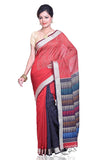 traditional-red-bengal-handloom-cotton-sarees-with-phulkari-and-jamdani-pattern-work