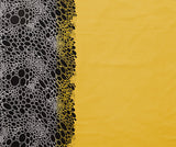 Designer Georgette Sarees Yellow Color Black & White Printed Work S048