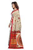 Multicolor Bhagalpuri Art Silk Saree With Unstitched Blouse Piece For Women