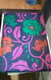 Multicolored Cotton Silk Sari With Lace Border Work Saree S099