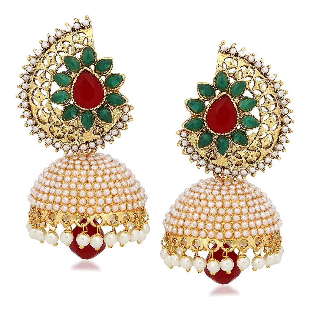 Imitation Designer Rose Gold Kundan Earrings Set For Women & Girls. at Rs  101/pair | Ramdev Park | Mumbai | ID: 2850901663262