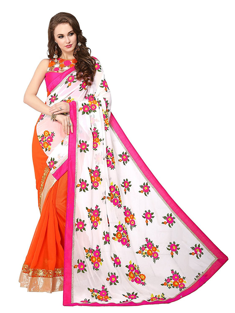 Buy plain sarees online at best prices in the USA — Karmaplace