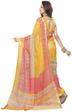 Pure Chanderi Printed Saree With Stripes Design For Women S019