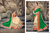 Urban-Naari-21450-Green-&-Cream-Colored-Art-Silk-Embroidered-Saree
