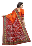 Art Silk Sarees Online Multicolor Bandhani Print Designer Art Silk Sarees For Women