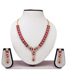 Festive Party Special Jewellery Designer Pink Necklaces Set Deepawali Collection