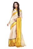 handloom-sarees-yellow-&-off-white-color-blocked-pattern-plain-handwoven-sarees-with-broad-border-work