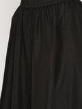Designer Black Printed Long Kurta Skirt Dupatta Set For Women