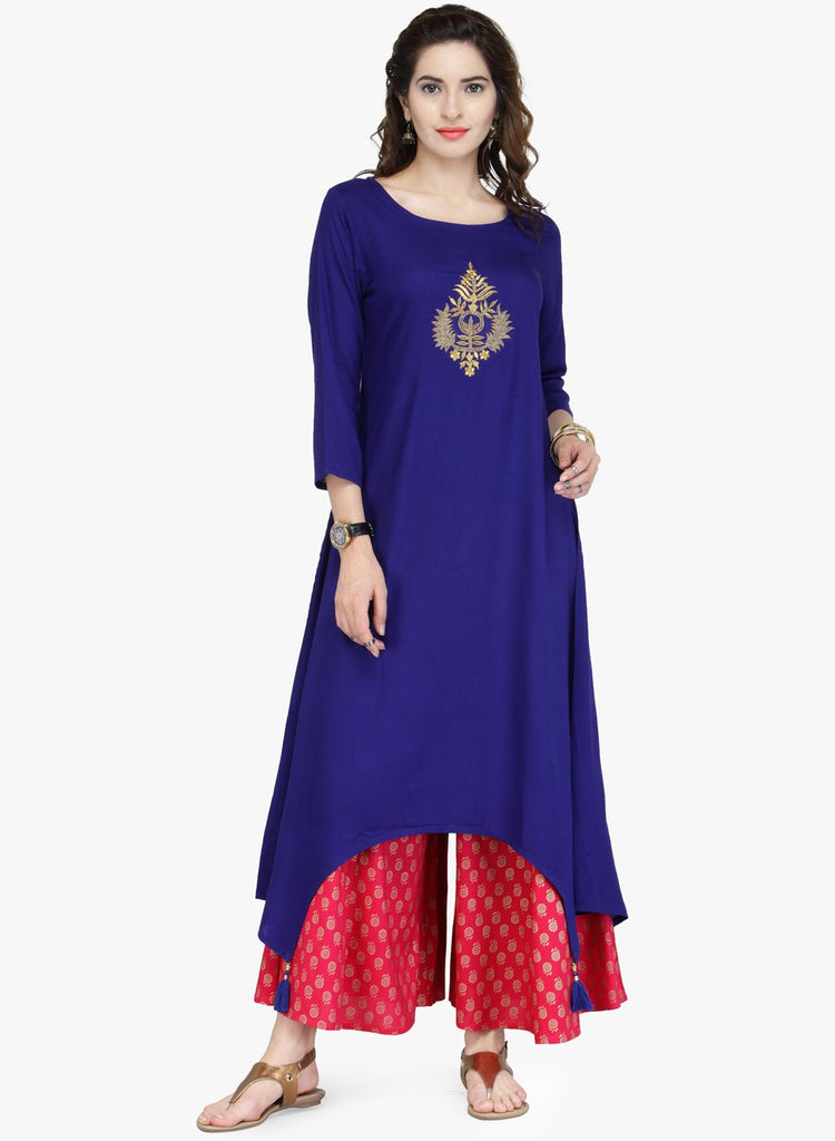Women Naira Cut Kurti Palazzo Dress Salwar Kameez Dress Indian Party Wear  Kurta | eBay