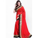 Designer Sarees Women`S Fashionable Crepe Georgette Saree With Blouse For Women