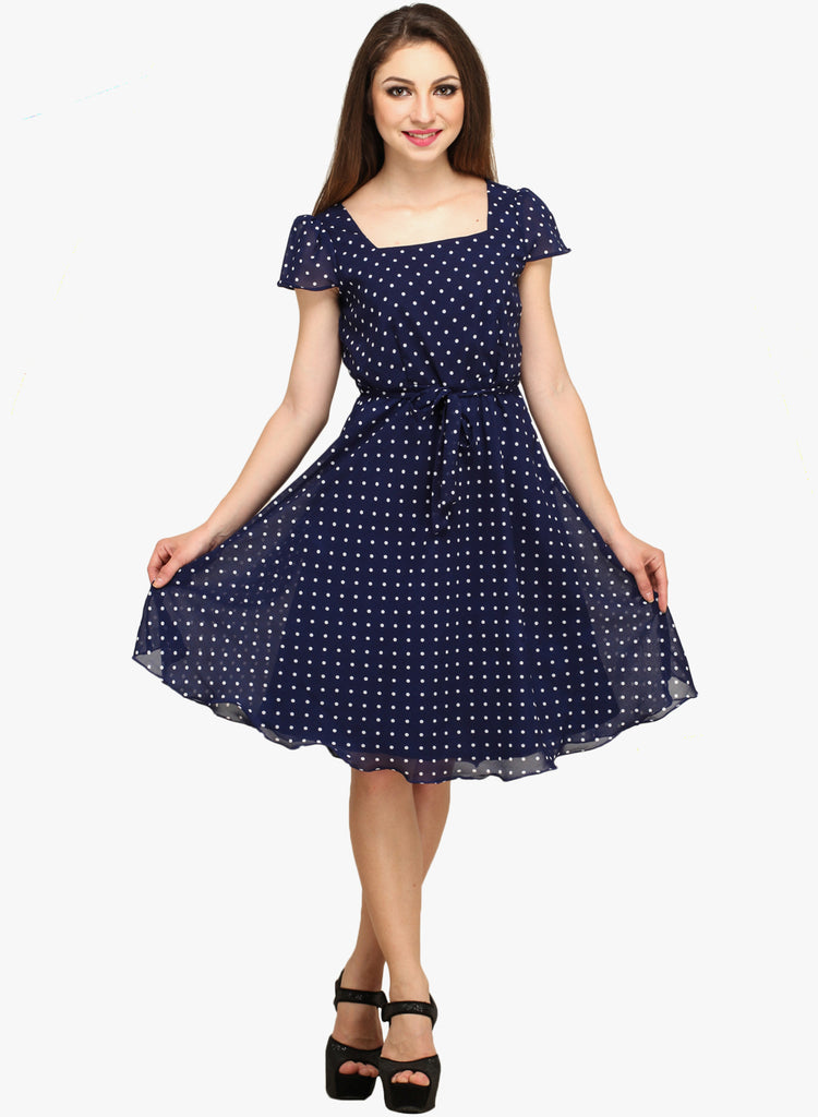 Buy Clothe Funn Girls Polka Dot Printed Cotton A Line Dress - Dresses for  Girls 23124274 | Myntra