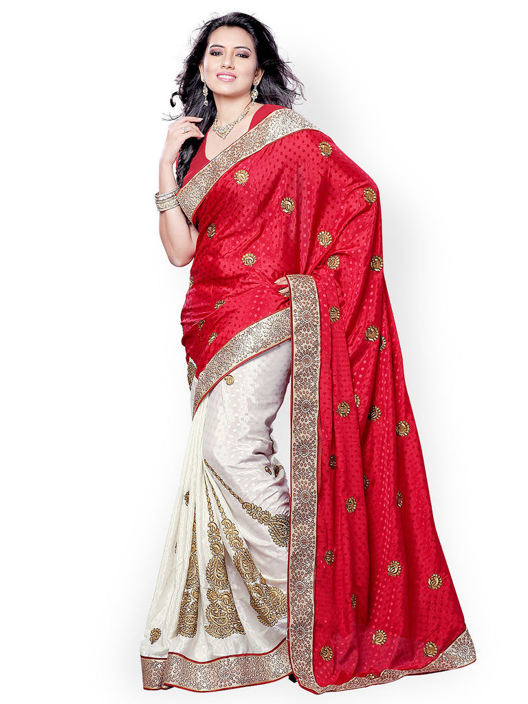 Buy Red Sarees for Women by Rekha Maniyar Online | Ajio.com