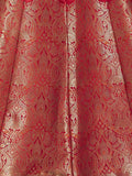 Designer Red Lehenga Weaving Silk Blend Semi Stitched Anarkali Style Lehenga Choli with Dupatta