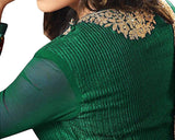 Designer Anarkali Suit - Faux Georgette Fabric Semi Stitched Anarkali Suit with Dupatta